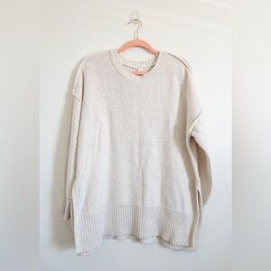 Aerie Desert Oversized Sweater Ivory Size M